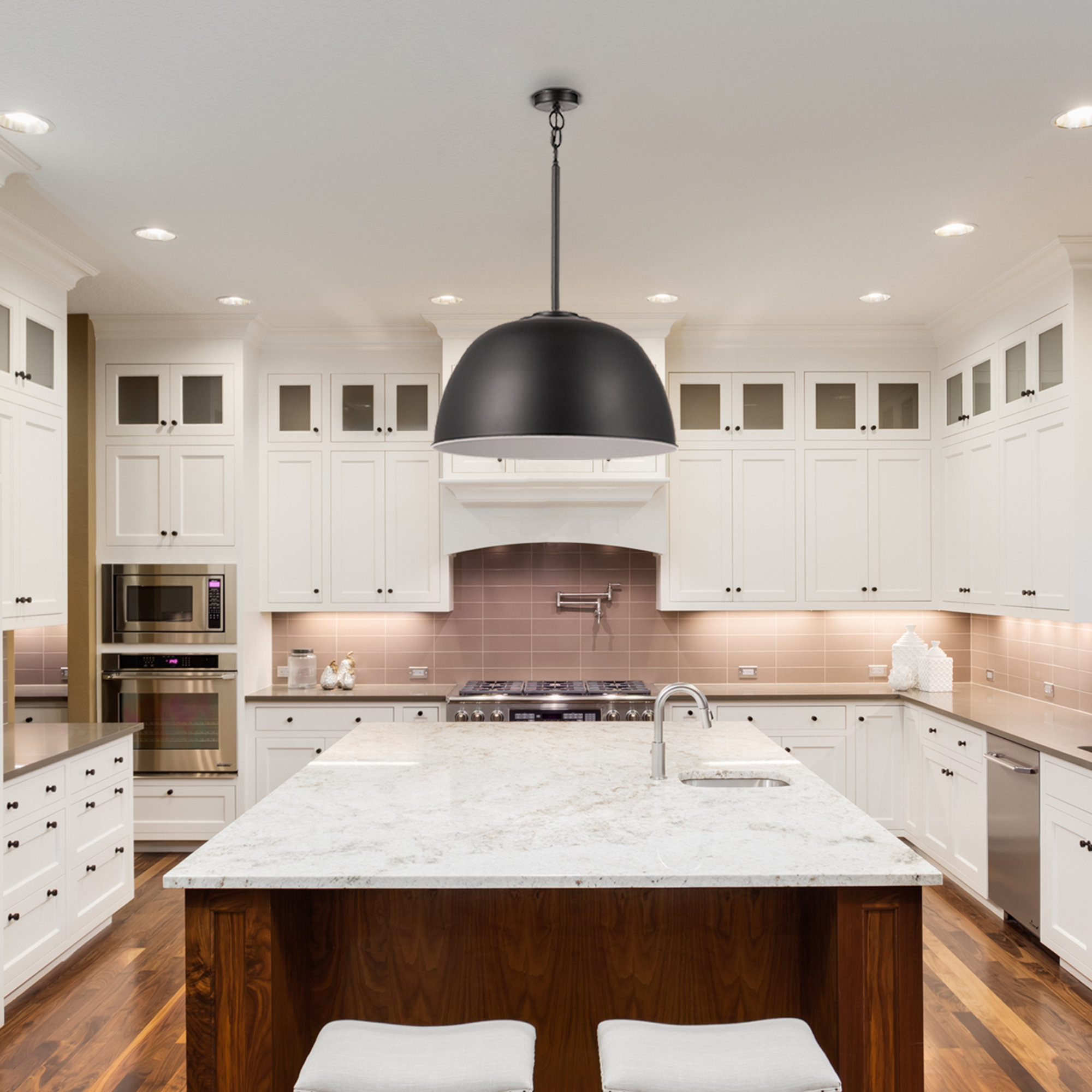 Single light fixture over island sales